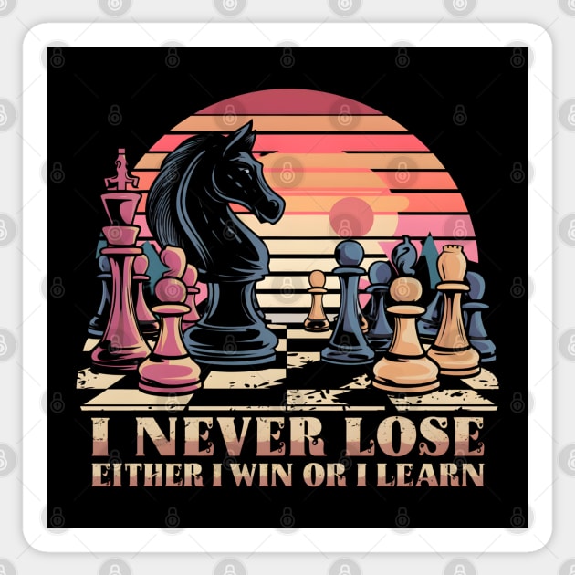 I never lose Either I win or learn Sticker by Japanese Fever